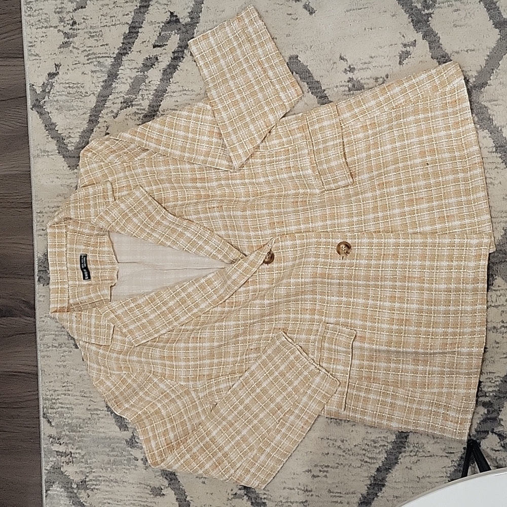 NWOT - MOVING SALE Yellow Tweed Blazer